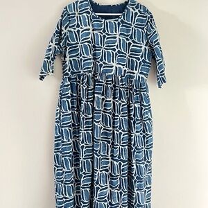Indigo Cotton Dress